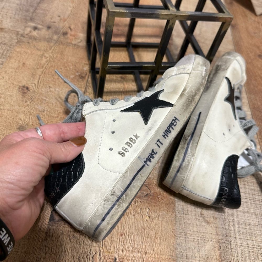 Golden goose “make it happen” sneakers green tongue - Picture 14 of 15
